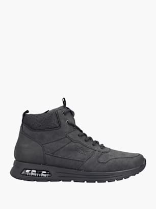 Rieker Herren Schnürstiefel Schwarz