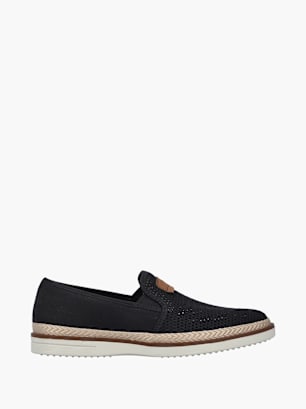 Rieker Herren Slipper Schwarz