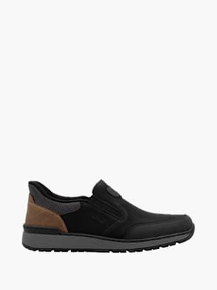 Rieker Herren Slipper Schwarz