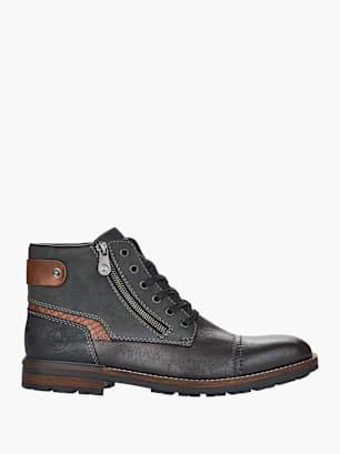 Rieker Herren Schnürstiefel Grau