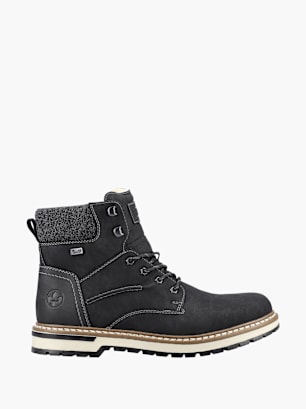 Rieker Herren Schnürstiefel Schwarz