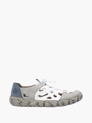 Rieker Damen Slipper Weiß