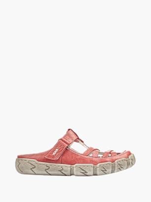 Rieker Damen Clogs Rot