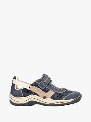 Rieker Damen Slipper Blau