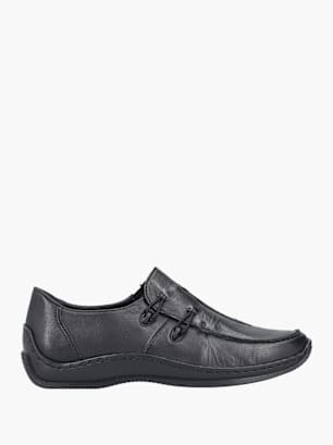 Rieker Damen Slipper Schwarz
