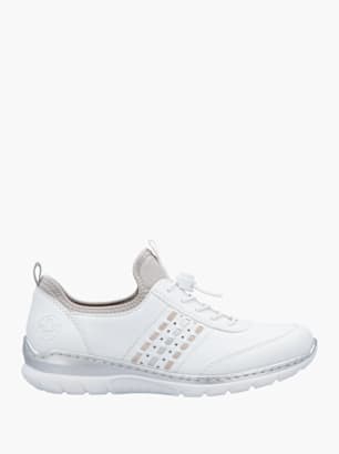 Rieker Damen Slipper Weiß