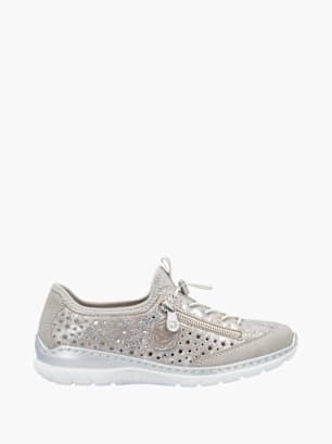 Rieker Damen Slipper Silber