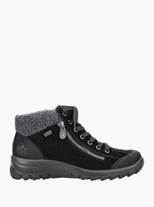 Rieker Damen Schnürstiefel Schwarz