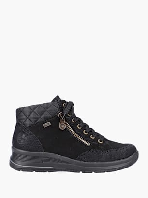 Rieker Damen Schnürstiefel Schwarz