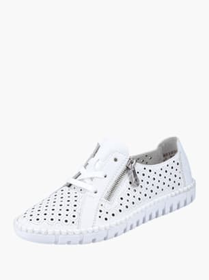 Rieker Damen Schnürschuhe Weiß