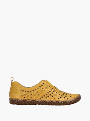 Rieker Damen Slipper Gelb