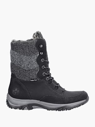 Rieker Damen Schnürstiefel Schwarz