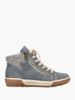 Rieker Damen Schnürstiefel Blau