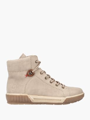 Rieker Damen Schnürstiefel Beige