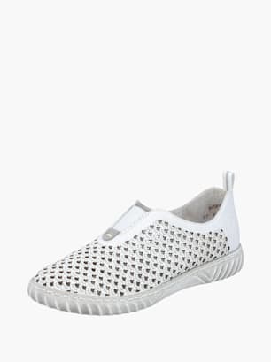 Rieker Damen Slipper Weiß