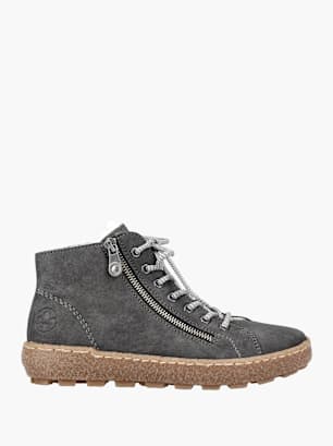 Rieker Damen Schnürstiefel Grau