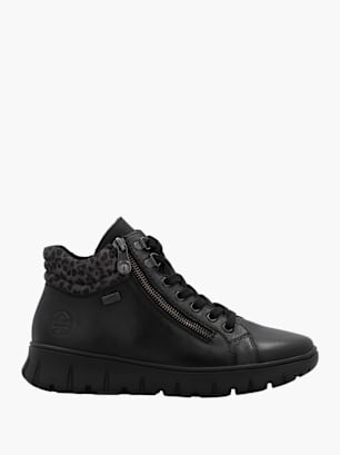 Rieker Damen Schnürstiefel Schwarz