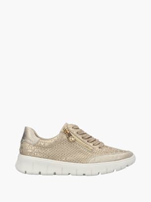 Rieker Damen Schnürschuhe Champagner