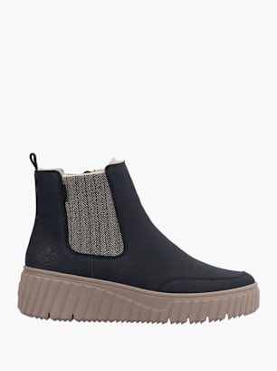 Rieker Damen Chelsea Boots Schwarz