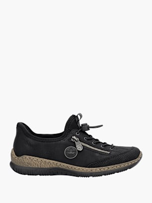 Rieker Damen Slipper Schwarz