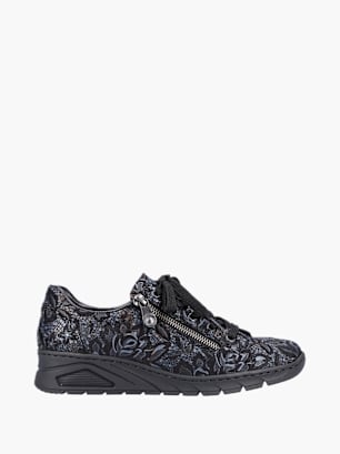 Rieker Damen Schnürschuhe Schwarz