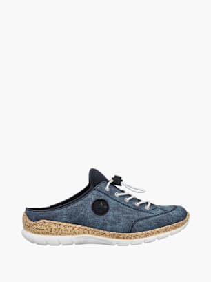 Rieker Damen Clogs Blau