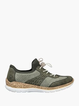 Rieker Damen Slipper Grün
