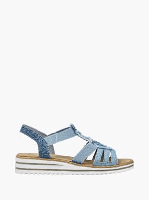 Rieker Damen Riemchensandalen Blau