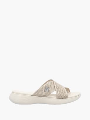 Rieker Damen Slides Beige