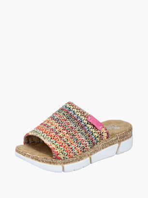 Rieker Damen Pantoletten Multicolor