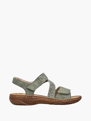 Rieker Damen Riemchensandalen Grün