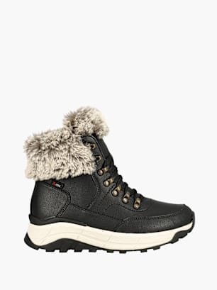 Rieker Damen Schnürstiefel Schwarz