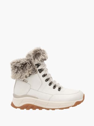 Rieker Damen Schnürstiefel Weiß