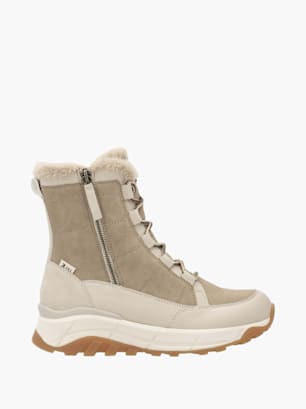 Rieker Damen Schnürstiefel Beige