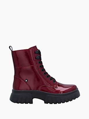 Rieker Damen Schnürstiefel Rot