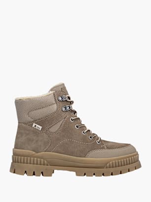 Rieker Damen Schnürstiefel Beige