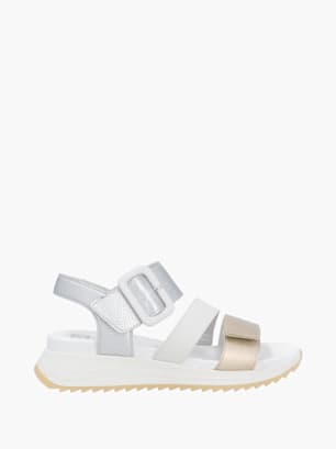 Rieker Sport Damen Riemchensandalen Silber