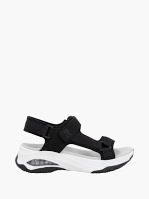Rieker Sport Damen Trekkingsandalen Schwarz