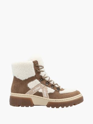 Rieker Damen Schnürstiefel Braun