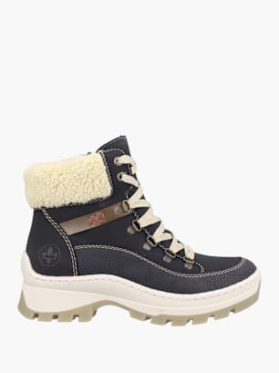 Rieker Damen Schnürstiefel Blau