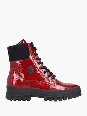 Rieker Damen Biker Boots Rot