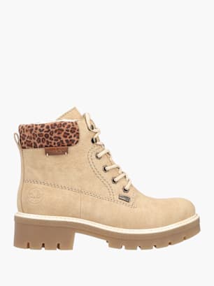 Rieker Damen Schnürstiefel Beige
