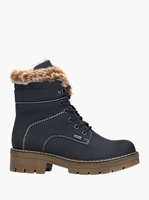 Rieker Damen Schnürstiefel Blau