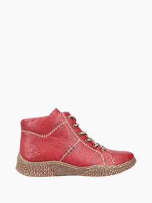 Rieker Damen Schnürstiefel Rot