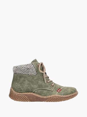 Rieker Damen Schnürstiefel Grün