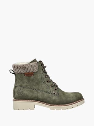 Rieker Damen Schnürstiefel Grün