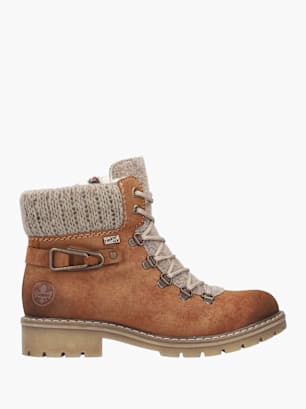 Rieker Damen Schnürstiefel Braun