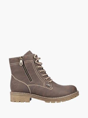 Rieker Damen Schnürstiefel Braun