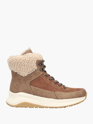 Rieker Damen Schnürstiefel Braun
