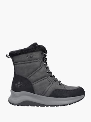 Rieker Damen Schnürstiefel Grau